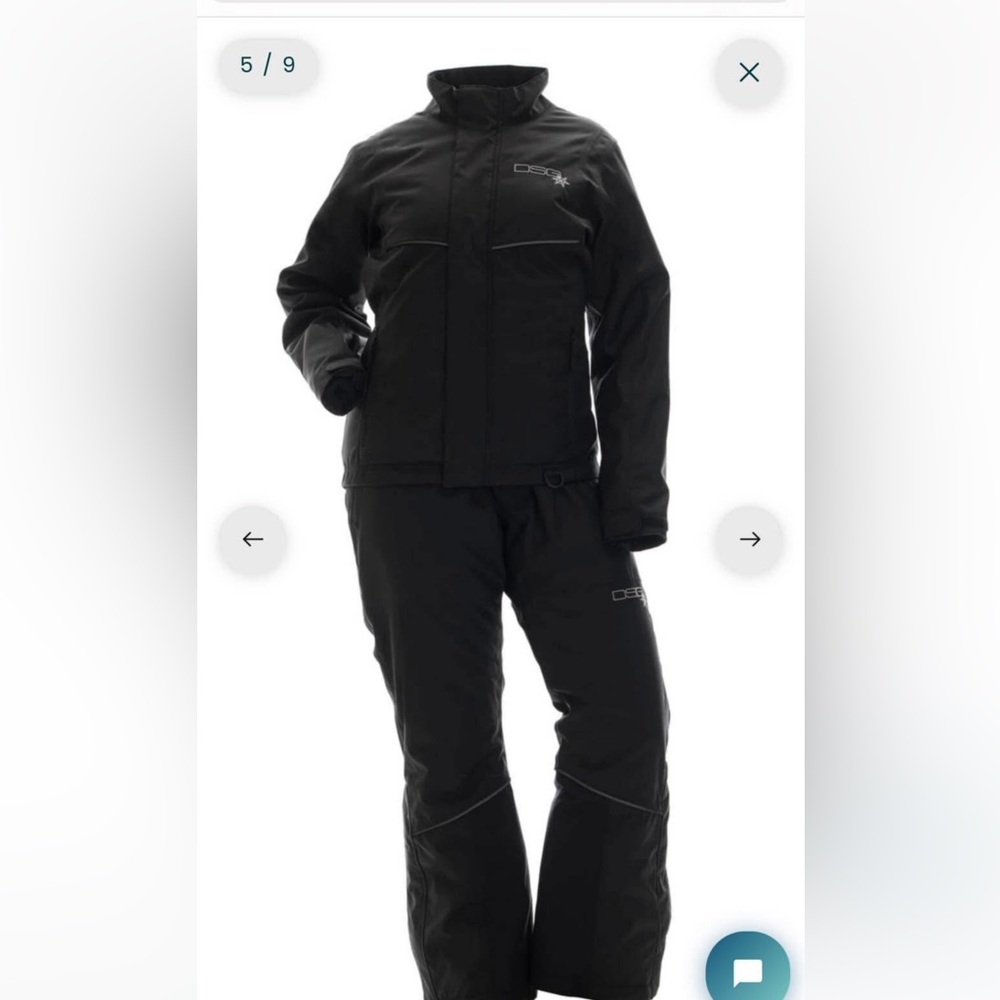 DSG snow jacket and bib set